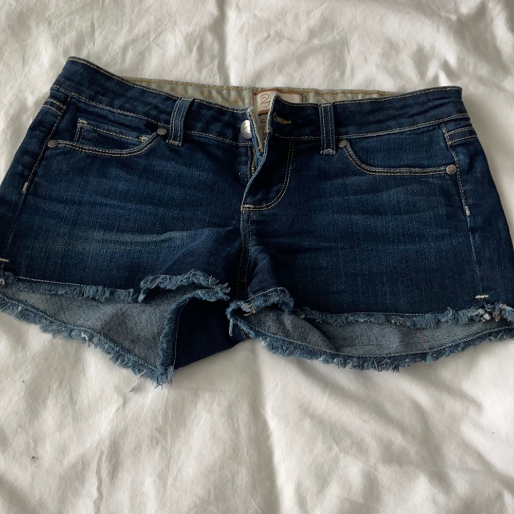 Paige Jean Cut Off Shorts Size 27